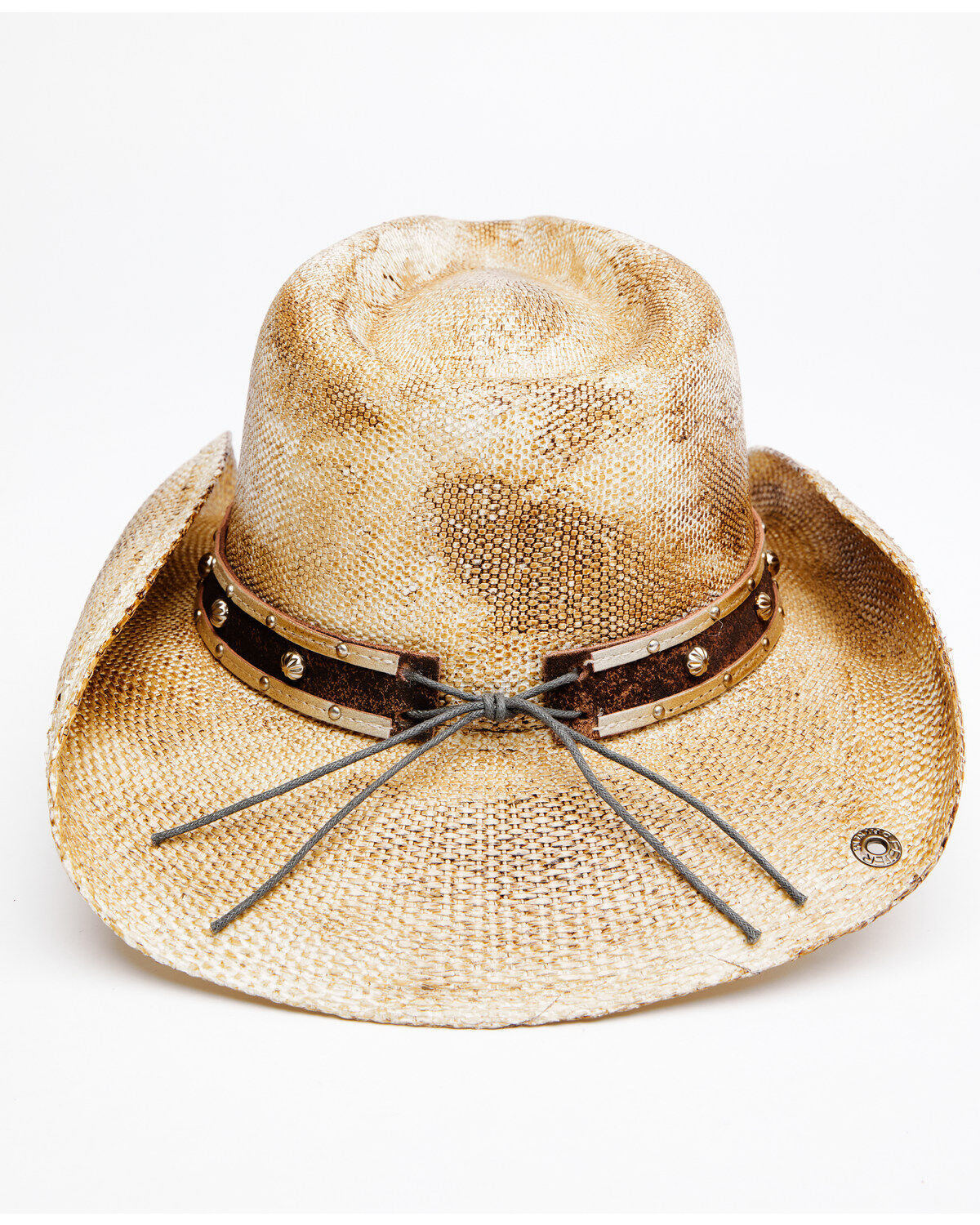 Image #3 - Shyanne Women's Natural Gori Straw Western Hat, Natural, hi-res