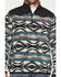 Image #3 - Ariat Men's Basis Southwest 1/4 Zip-Up Fleece Pullover - Big, Teal, hi-res