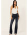 Image #1 - Idyllwind Women's Hermosa Dark Wash High Rise Bootcut Horsebit Comfort Stretch Denim Jeans, Dark Wash, hi-res