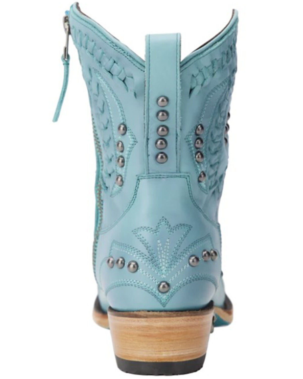 Image #5 - Lane Women's Cossette Western Booties - Snip Toe, Turquoise, hi-res