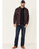 Image #1 - Flag & Anthem Men's Holloway Large Plaid Print Hooded Shirt Jacket, Multi, hi-res