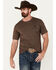Image #2 - Ariat Men's Boot Barn Exclusive Abilene Shield Short Sleeve Graphic T-Shirt, Brown, hi-res
