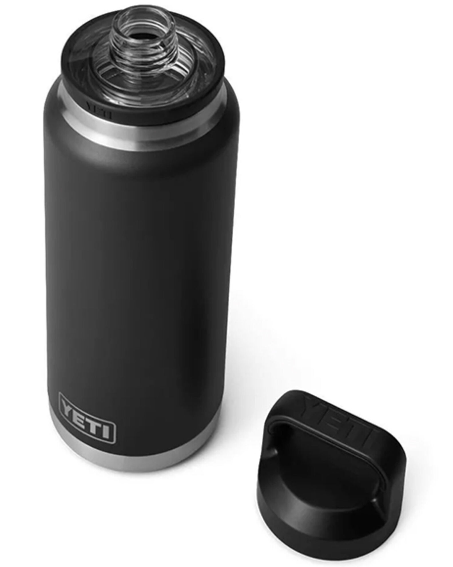 Image #2 - YETI Rambler® 36oz Water Bottle with Chug Cap, Black, hi-res