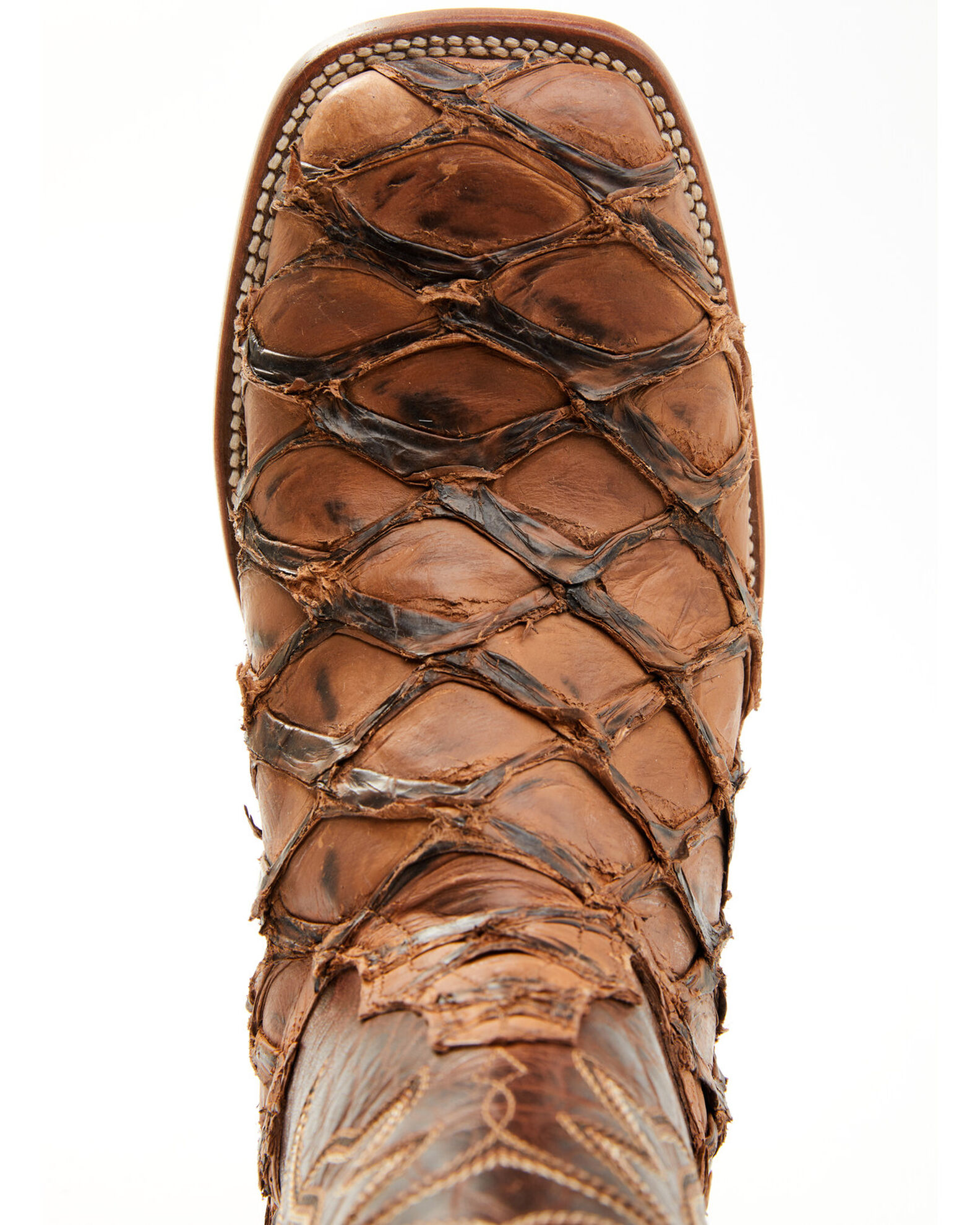 Image #6 - Cody James® Men's Pirarucu Exotic Boots, Brown, hi-res