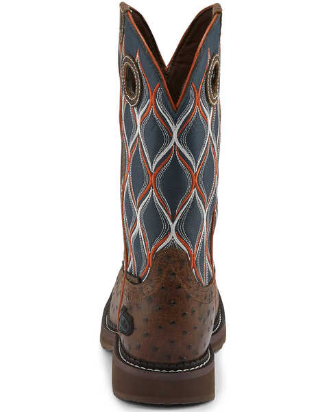 Image #3 - Justin Women's Tarana Chocolate Western Work Boots - Composite Toe, , hi-res