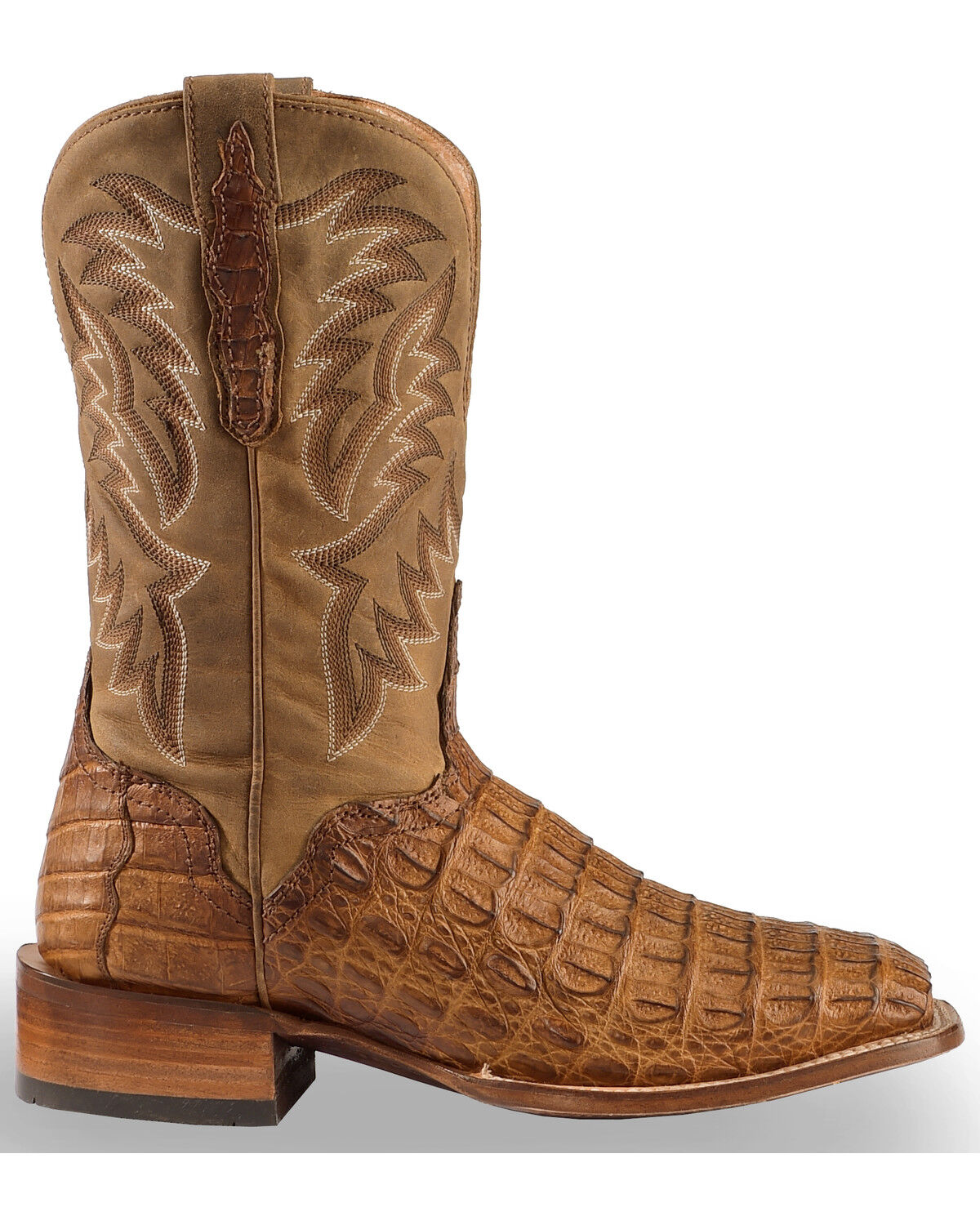 Image #2 - El Dorado Men's Handmade Caiman Western Boots - Broad Square Toe, , hi-res