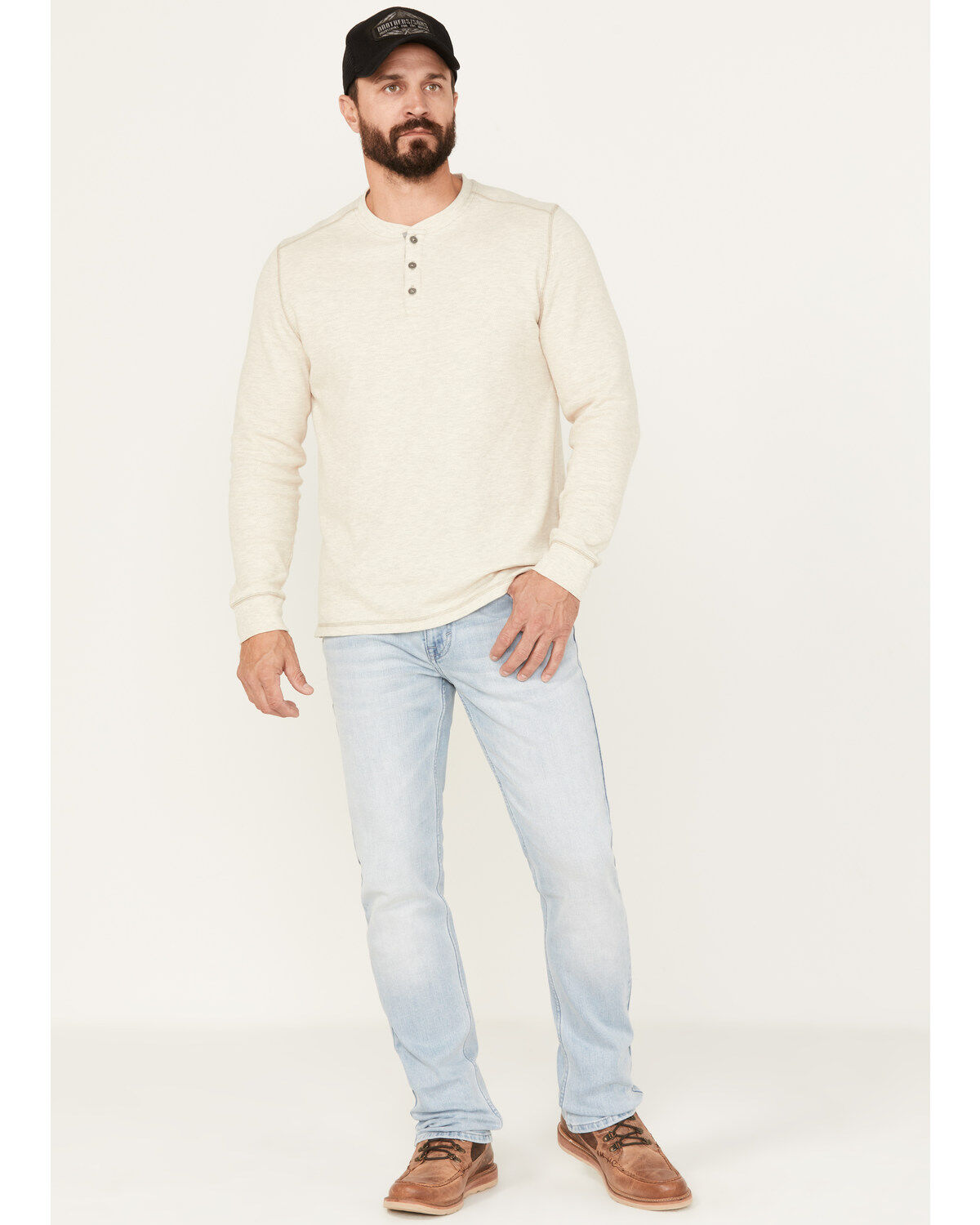 Image #1 - Brothers and Sons Men's Sedona Light Wash Slim Straight Stretch Denim Jeans, Light Wash, hi-res