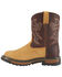 Image #3 - Rocky Kid's Branson Roper Western Boots, Brown, hi-res