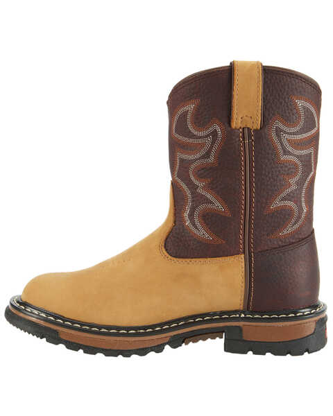 Image #3 - Rocky Kid's Branson Roper Western Boots, Brown, hi-res