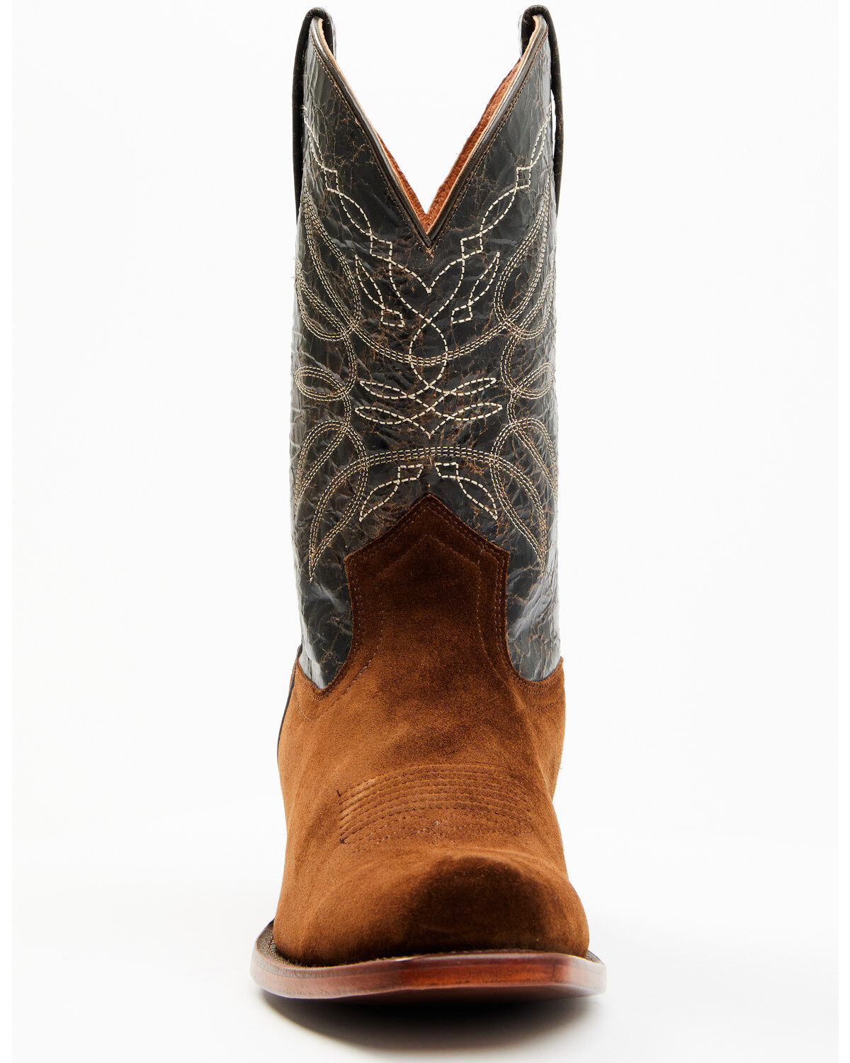 Image #4 - Moonshine Spirit Men's 11" Pancho Roughout Western Boots - Square Toe, Brown, hi-res