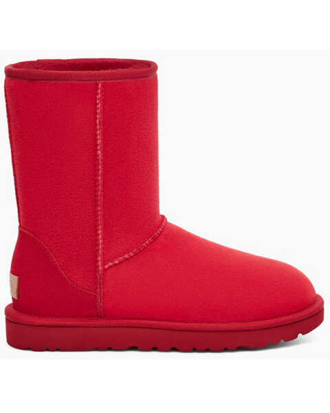Ugg Women's Classic Short II Pull-On Boots - Round Toe, Red, hi-res