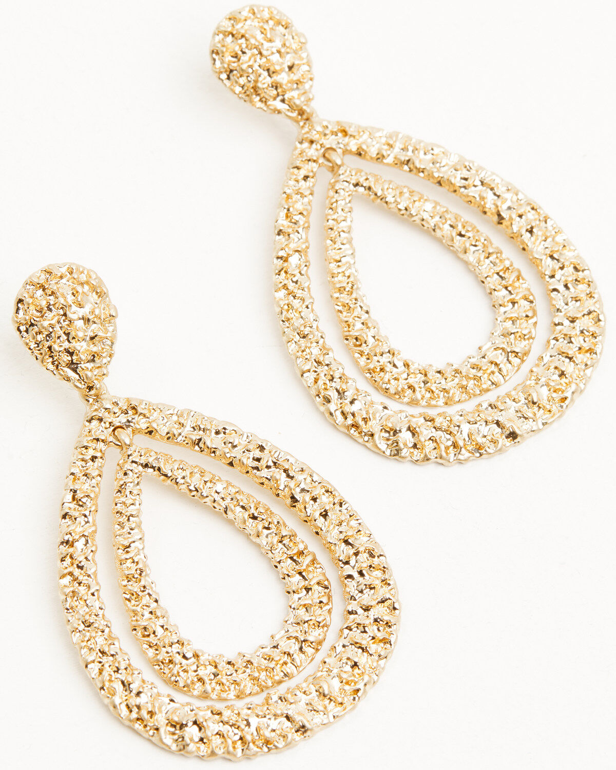 Image #1 - Shyanne Women's Rosa Lane Tear Drop Earrings, Gold, hi-res