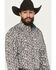 Image #2 - Cinch Men's Paisley Print Long Sleeve Button-Down Western Shirt, White, hi-res