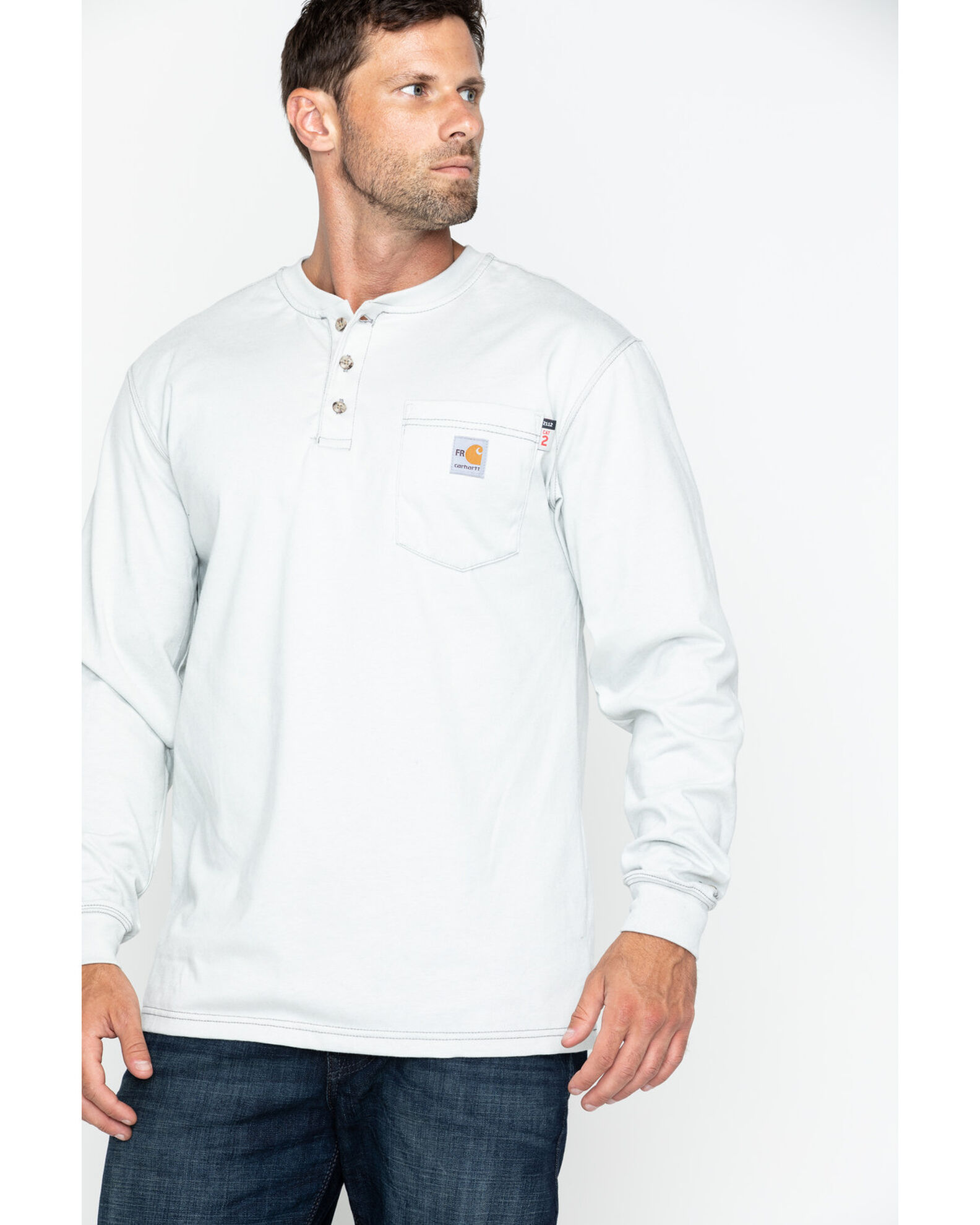 gastheer Frons drie Carhartt Men's FR Solid Long Sleeve Work Henley Shirt - Big & Tall | Boot  Barn