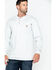 Image #1 - Carhartt Men's FR Solid Long Sleeve Work Henley Shirt - Big & Tall, Lt Grey, hi-res