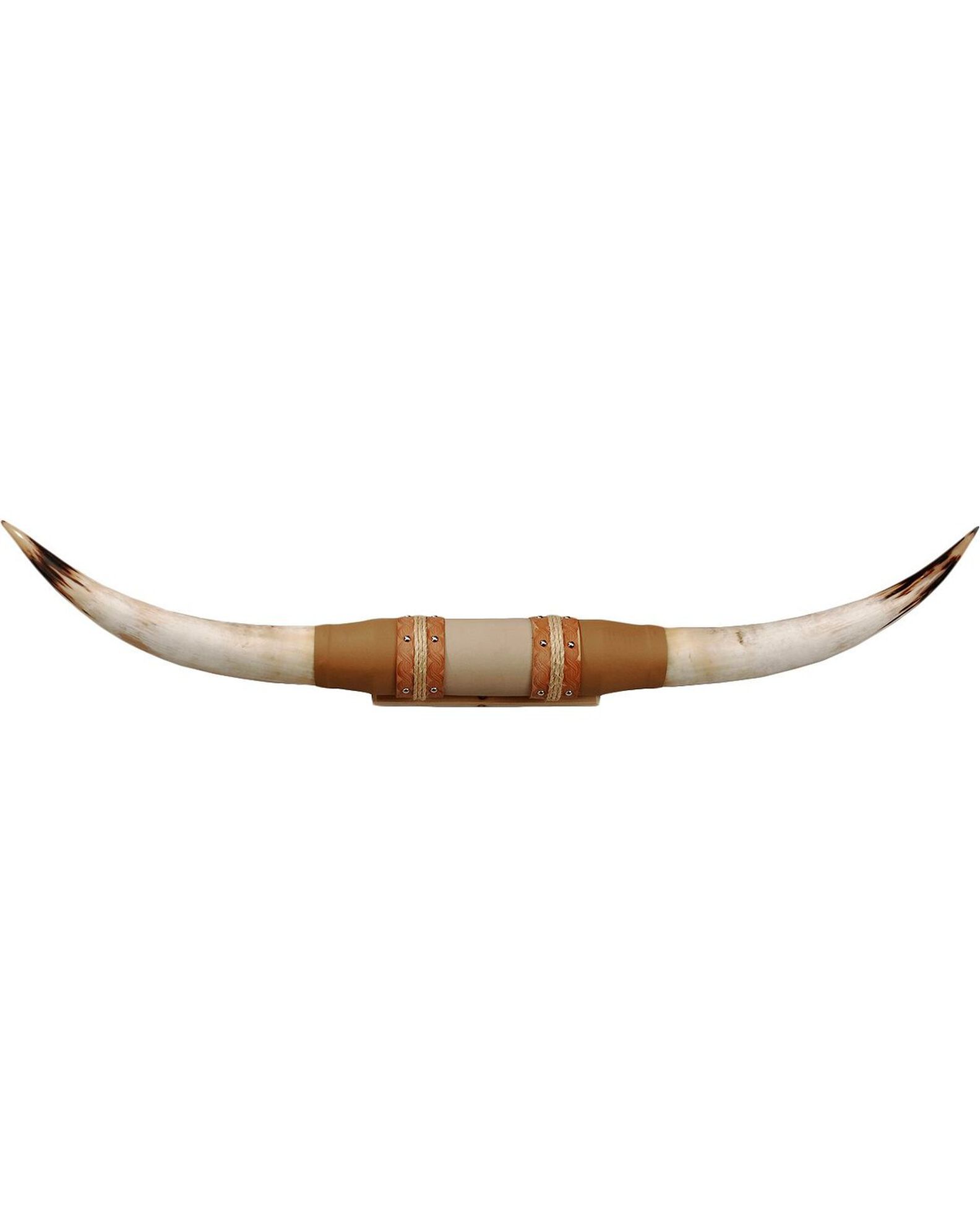 Image #1 - Authentic Large Steer Horns, Tan, hi-res