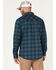 Image #4 - Cody James Men's FR Plaid Print Long Sleeve Snap Work Shirt, Navy, hi-res