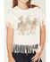 Image #3 - Shyanne Girls' Wild Soul Short Sleeve Fringe Graphic Tee, Beige, hi-res
