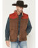 Image #1 - Kimes Ranch Men's Muir Trail Sherpa Lined Zip-Up Snap Vest, Brown, hi-res
