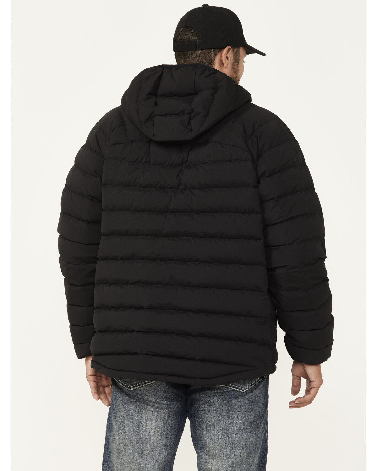 Image #4 - Brothers and Sons Men's Down Hooded Jacket, Black, hi-res