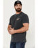 Brixton Men's District Eagle Short Sleeve Graphic T-Shirt, Black, hi-res
