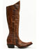 Idyllwind Women's Straight Up Orix Goat Studded Leather Tall Western Boots - Snip Toe , Brown, hi-res