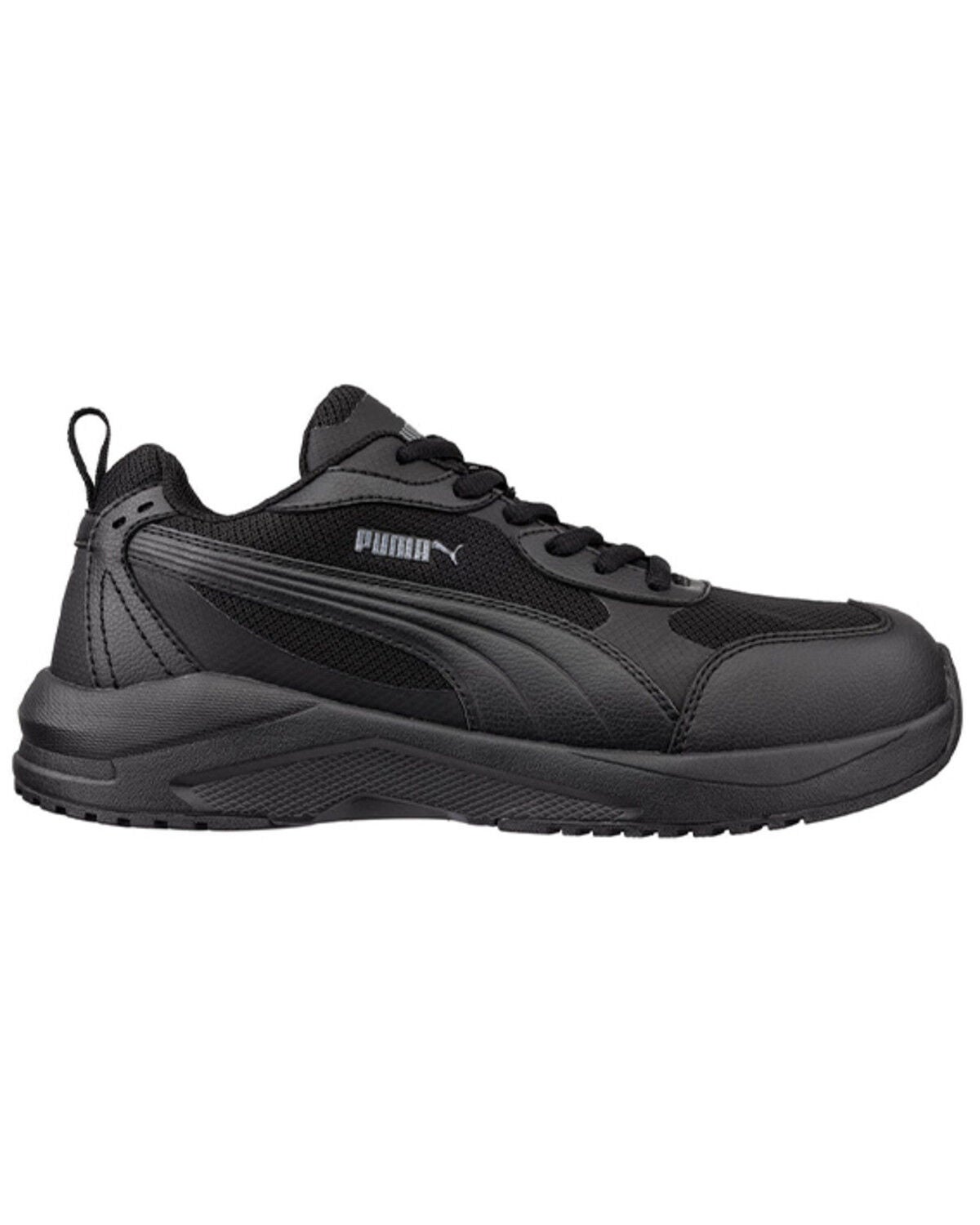 Puma Safety Men's Shift Low Work Shoes - Steel Toe, Black, hi-res