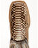 Cody James Men's Exotic Python Western Boots - Broad Square Toe , Dark Brown, hi-res