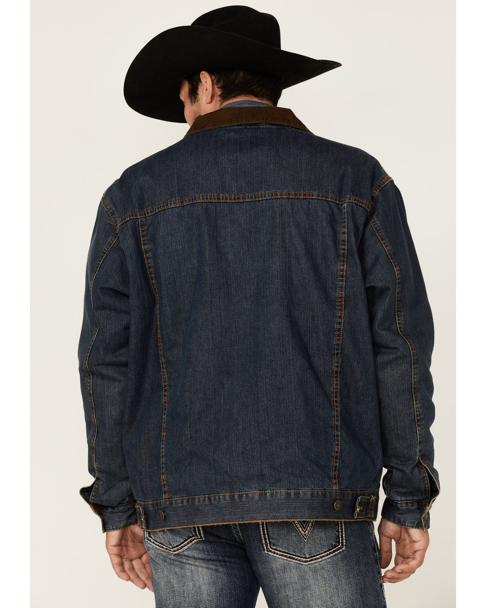 Concealed carry denim jacket top