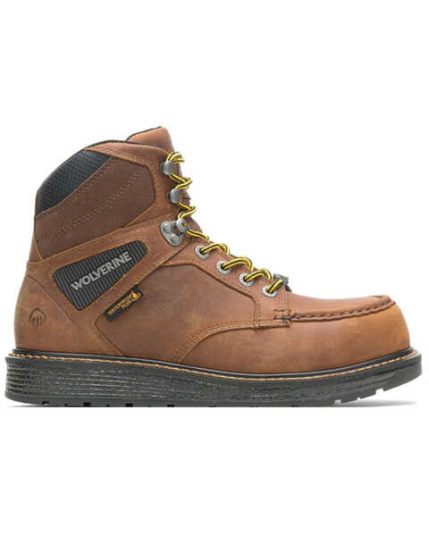 Image #2 - Wolverine Men's Brown Hellcat Lace-Up Work Boots - Composite Toe, Brown, hi-res