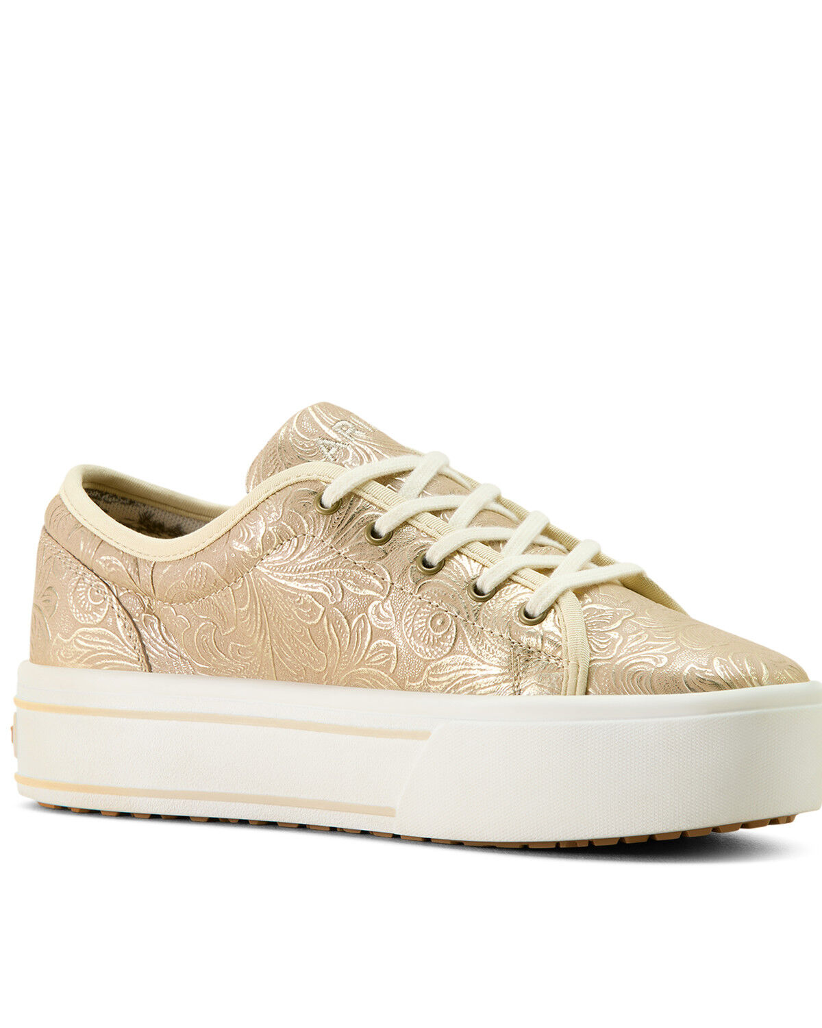 Image #1 - Ariat Women's Skylar Platform Casual Shoe, Silver, hi-res