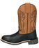 Image #3 - Smoky Mountain Boys' Garrett Western Boots - Broad Square Toe, Black/tan, hi-res