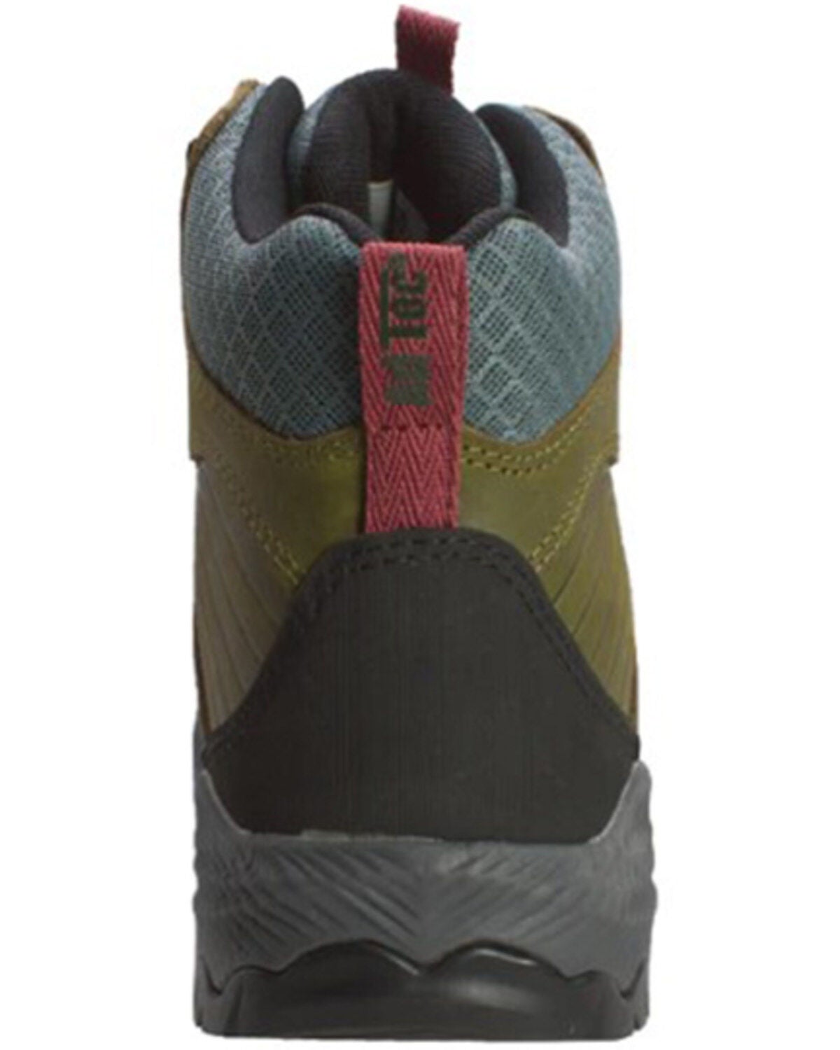 Image #4 - AdTec Men's 6" Crazy HorseWaterproof Work Hiking Boots - Soft Toe, Olive, hi-res