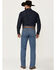 Image #3 - Cinch Men's Bronze Label Medium Wash Slim Fit Tapered Denim Jeans, Blue, hi-res