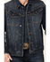 Image #3 - Moonshine Spirit Men's Dark Wash Rigid Old Shine Vintage Denim Jacket, Dark Wash, hi-res