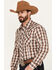 Image #2 - Wrangler Men's Plaid Print Long Sleeve Western Snap Shirt, , hi-res