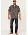 Image #2 - Gibson Men's Honky Tonk Southwestern Print Short Sleeve Button-Down Western Shirt, Multi, hi-res