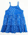 Image #1 - Wrangler Toddler Girls' Bandana Print Dress and Diaper Cover - 2 Piece, Blue, hi-res