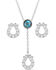 Image #1 - Montana Silversmiths Women's Infinite Luck Turquoise Stone Jewelry Set - 2 Piece, Silver, hi-res