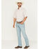 Image #1 - Wrangler Retro Men's 88MWZ Mendenhall Light Wash Slim Straight Stretch Denim Jeans, Light Wash, hi-res