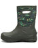 Image #3 - Bogs Boys' York Seamless Tractors Rubber Boots, Dark Green, hi-res