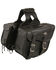 Milwaukee Leather Medium Braided Zip-Off Throw Over Saddle Bag, Black, hi-res