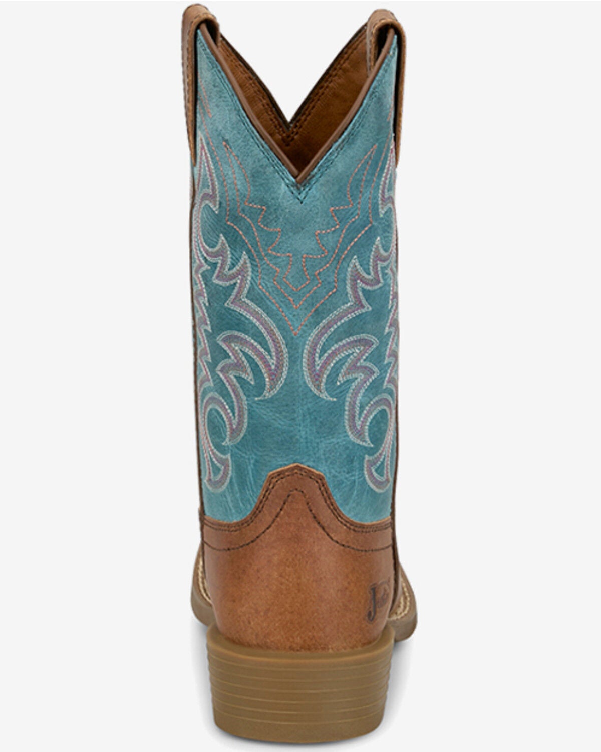 Image #4 - Justin Women's Stampede Della Performance Western Boots - Broad Square Toe, Brown, hi-res