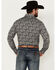 Image #4 - Rock & Roll Denim Men's Paisley Print Long Sleeve Pearl Snap Stretch Western Shirt, Black, hi-res