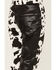 Image #4 - Saints & Hearts Girls' Cow Print Flare Pants, Black, hi-res