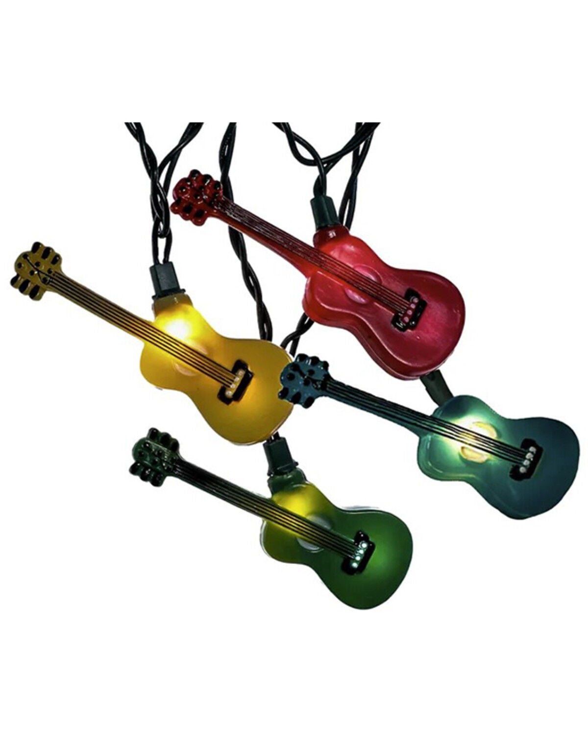 Kurt Adler  9' UL 10L Guitar Light Set, Multi, hi-res