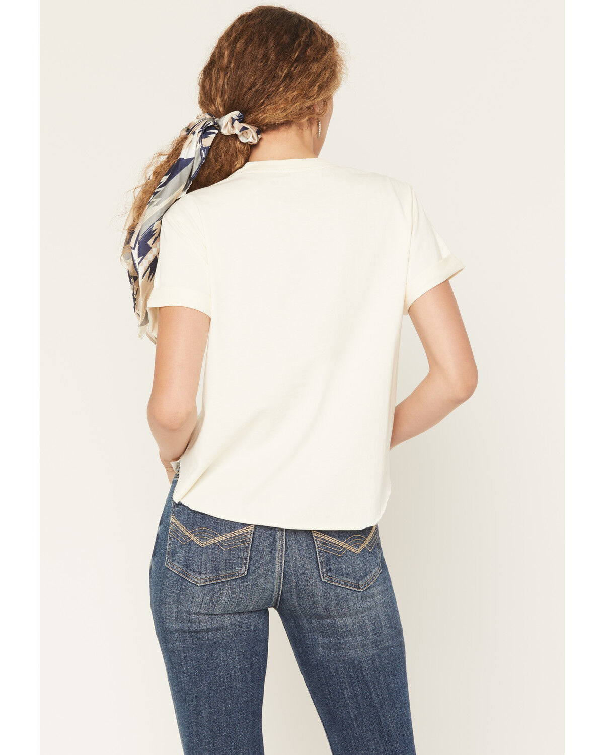 Image #4 - Idyllwind Women's Joyce Floral Horseshoe Short Sleeve Graphic Tee, Cream, hi-res