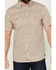 Image #3 - Moonshine Spirit Men's Spurs Floral Striped Short Sleeve Snap Western Shirt, Cream, hi-res