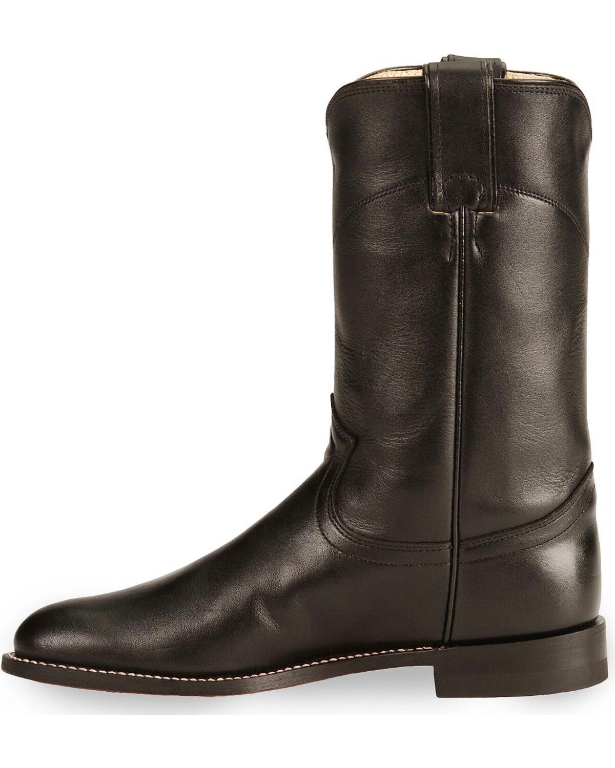 justin boots ropers black