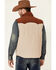Image #4 - Rock & Roll Denim Men's Color-Block Quilted Poly-Fill Snap-Front Vest, Tan, hi-res